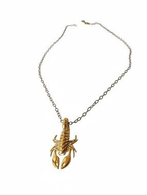 Pamela Love Gold Scorpion Pendant Necklace